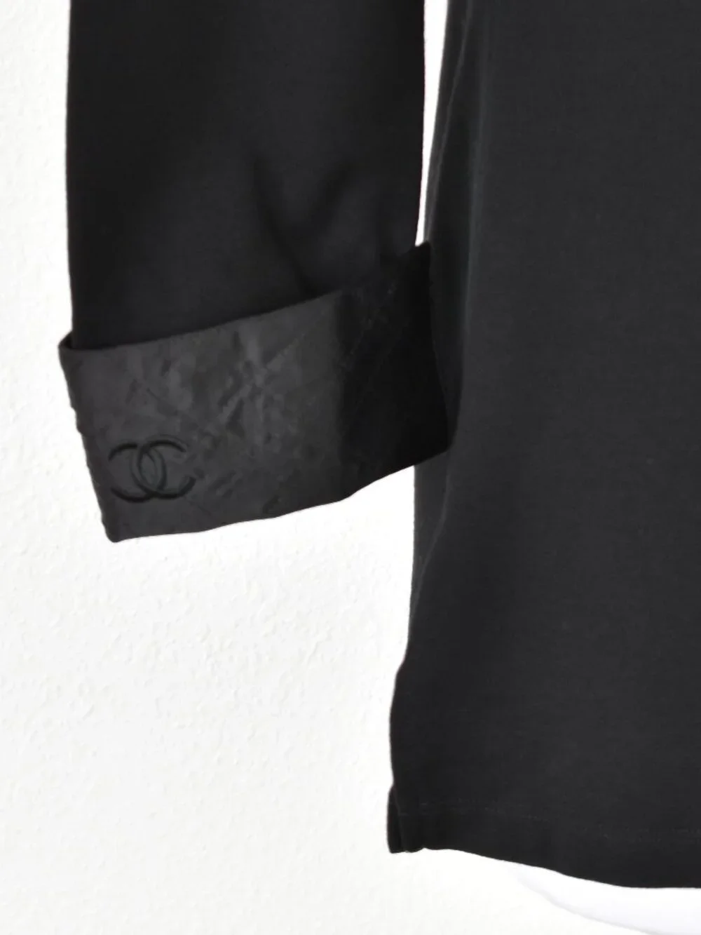 Chanel Logo Property Uniform Top Black - S